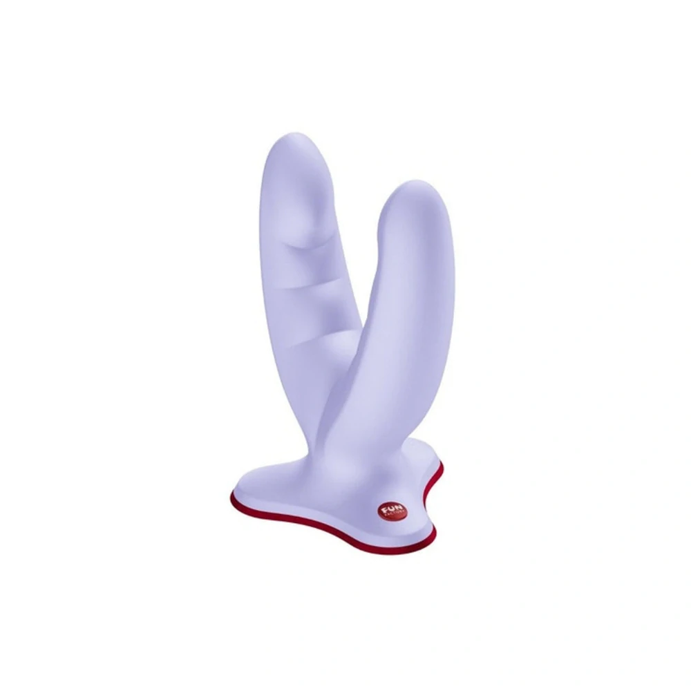 Fun Factory Ryde Lavender – dvojité silikonové dildo s přísavkou