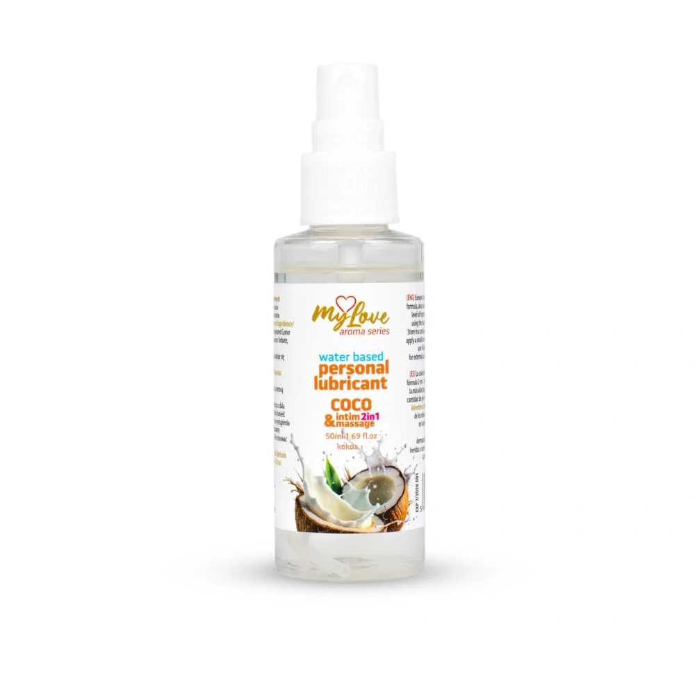 MyLove Aroma Series 2v1 intimní a masážní gel Kokosový 50 ml