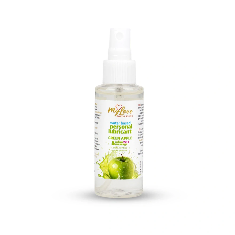 MyLove Aroma Series 2v1 intimní a masážní gel Green Apple 50 ml