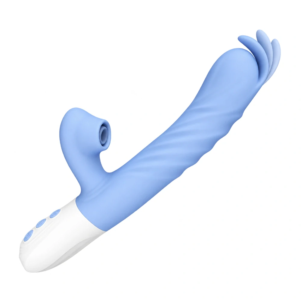 B-Series přirážecí vibrátor s klitorálním poklepáváním a nahříváním 24,6 cm