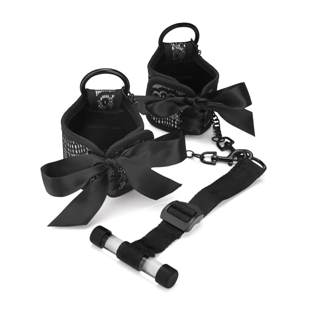 STEAMY SHADES bondage pouta na dveře s krajkou