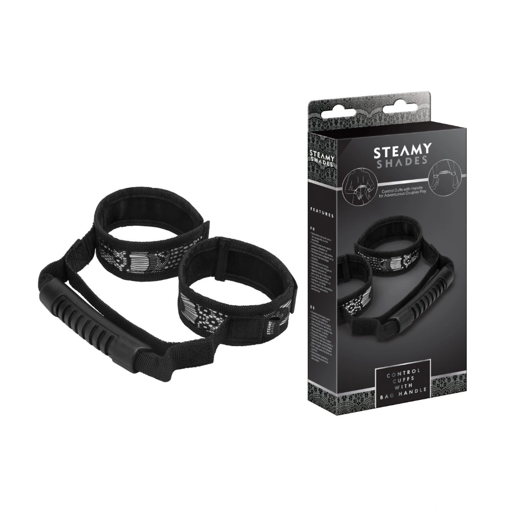 STEAMY SHADES krajková bondage pouta s úchytem