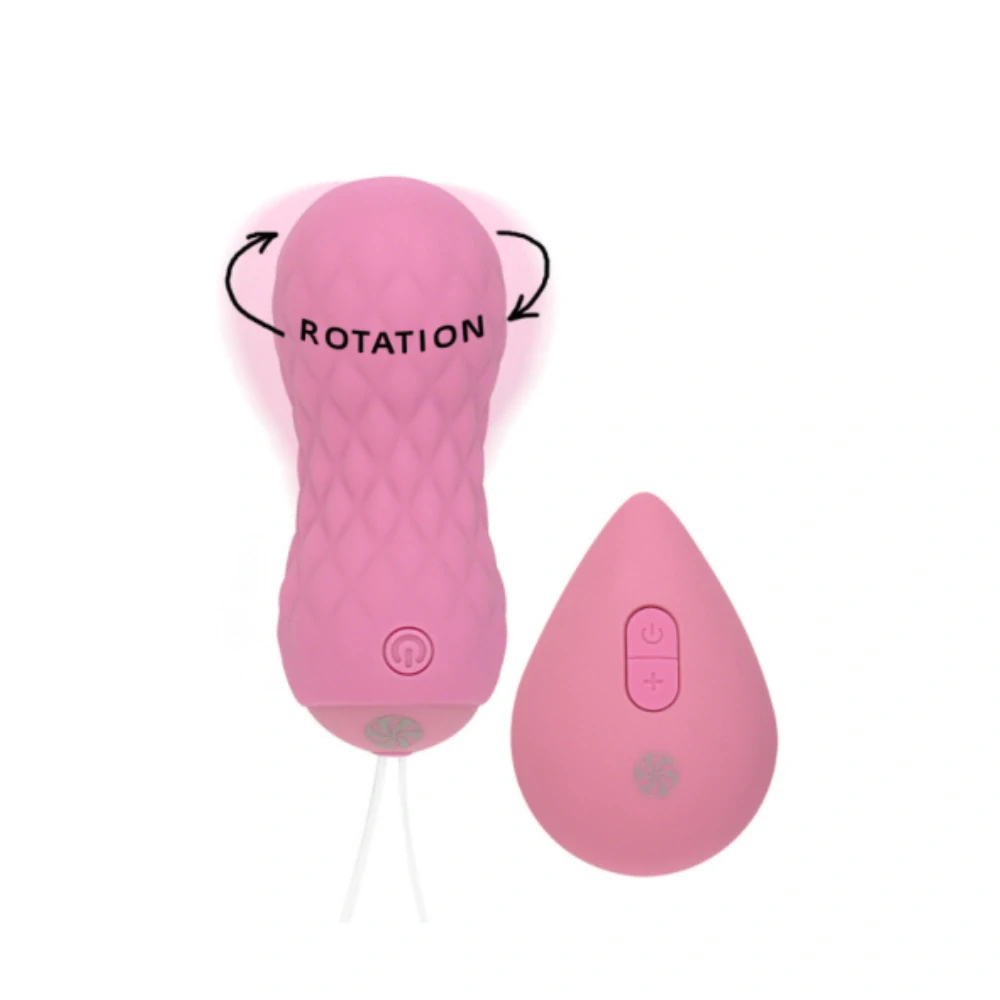 Lola Games Take it Easy Dea Pink růžové rotační venušiny kuličky s bezdrátovým dálkovým ovládáním