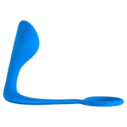 Mužský anální stimulátor s kroužkem na penis Button