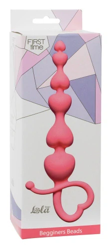 Anální kuličky Beginners Beads Pink – růžové kuličky pro začátečníky