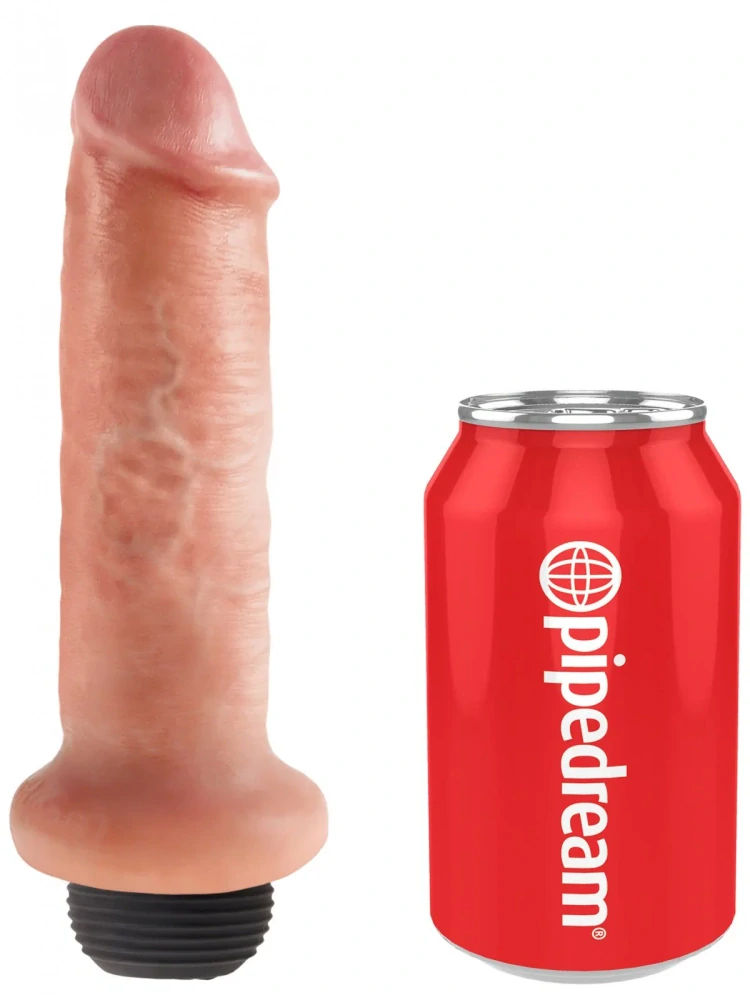 Stříkající realistické dildo Pipedream King Cock 6", 18 cm
