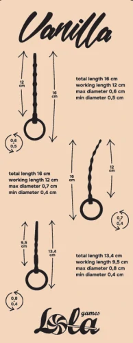 Sada uretrálních masážních sond Vanilla Twist