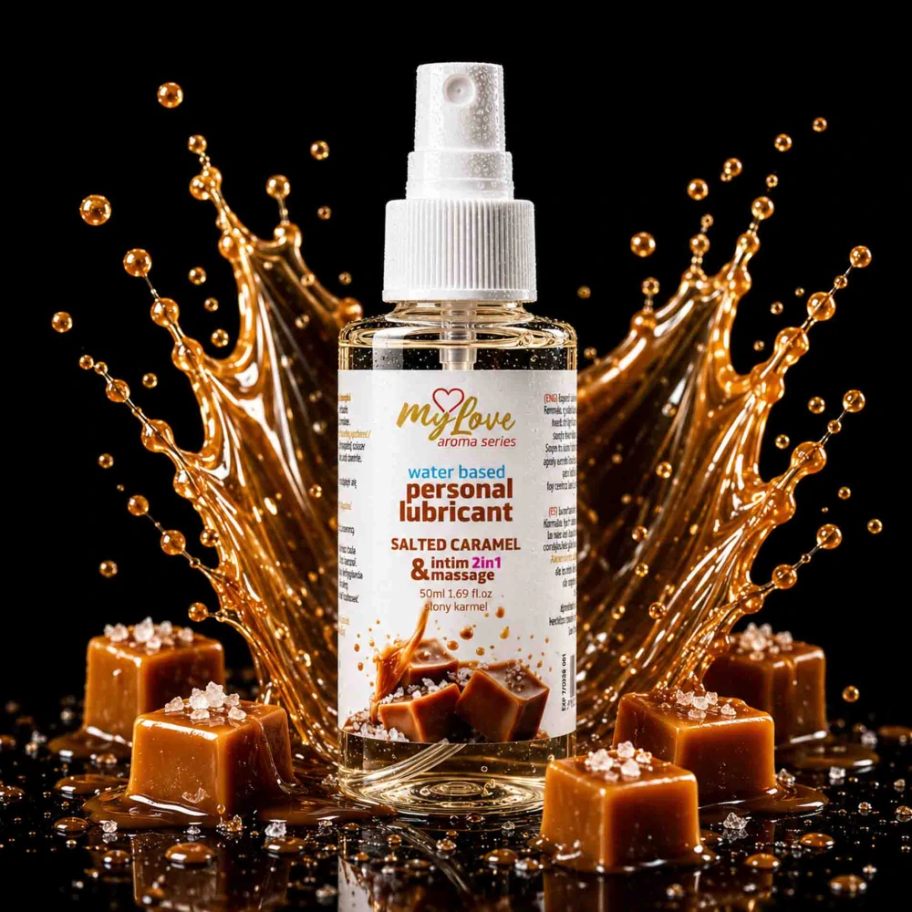 MyLove Aroma Series 2v1 intimní a masážní gel Salted Caramel 50 ml
