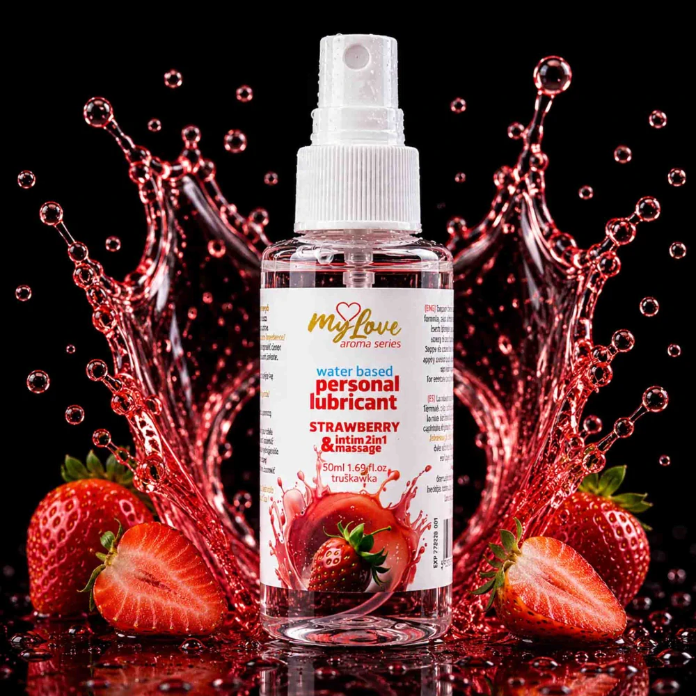 MyLove Aroma Series 2v1 intimní a masážní gel Strawberry 50 ml