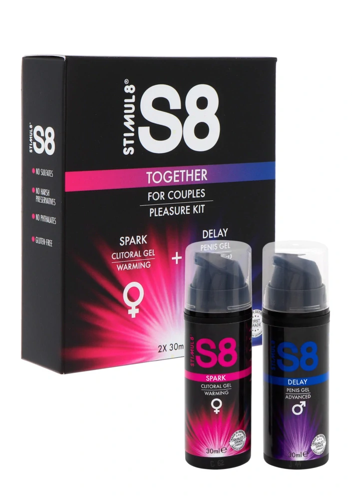 Stimul8 S8 Together sada stimulačních gelů pro páry 2×30 ml