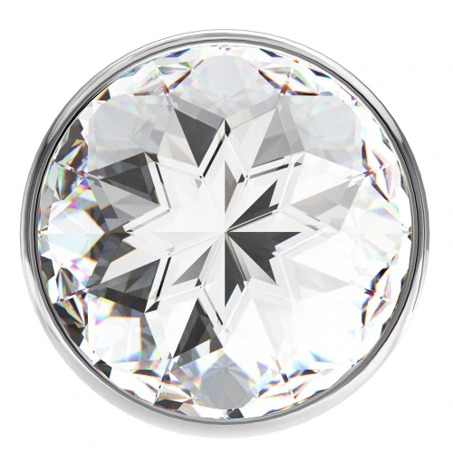 Diamond Clear Sparkle Small – anální kolík s krystalem (small)