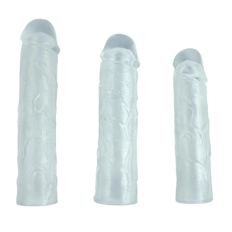 SHEQU návlek na penis set 3ks Clear