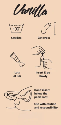 Sada uretrálních masážních sond Vanilla Twist