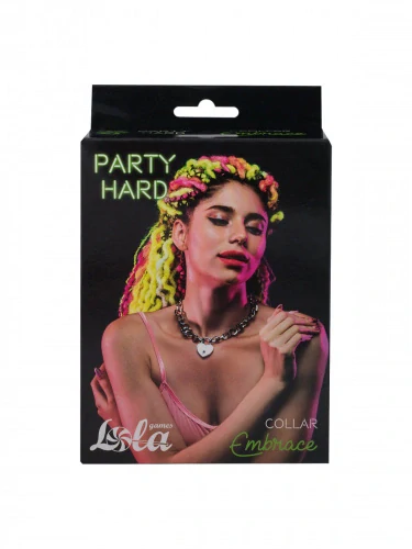 Obojek Party Hard Embrace Silver