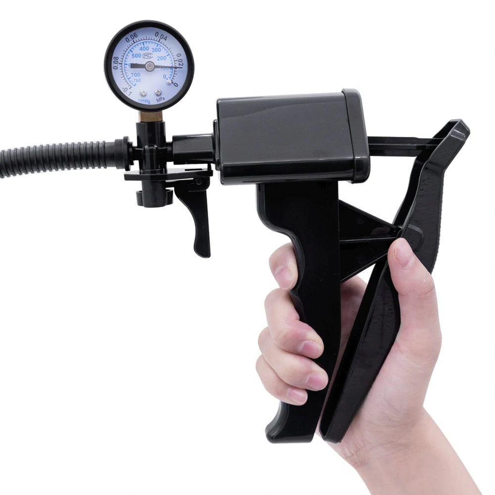 Vakuová pumpa na penis s manometrem Powerpump PRO 01 Clear (Boss Series)