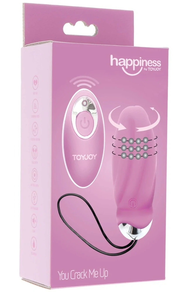Vibrační vajíčko s rotačními perlami + dálkový ovladač You Crack Me Up – TOYJOY