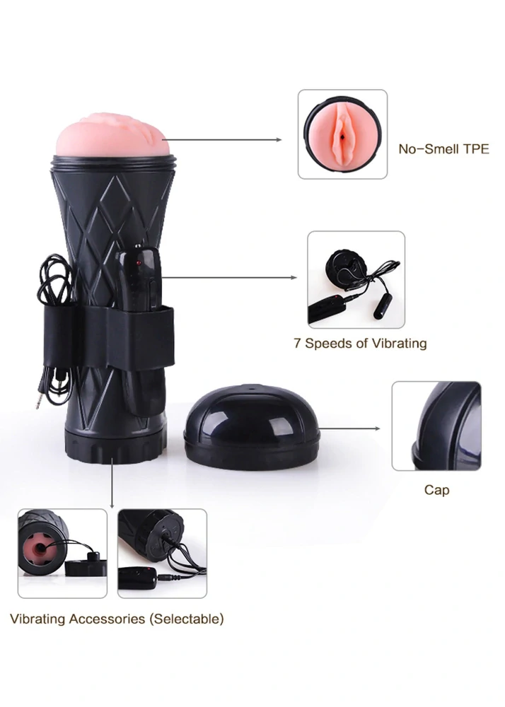 Boss Series Vibrating Vagina Cyber Skin