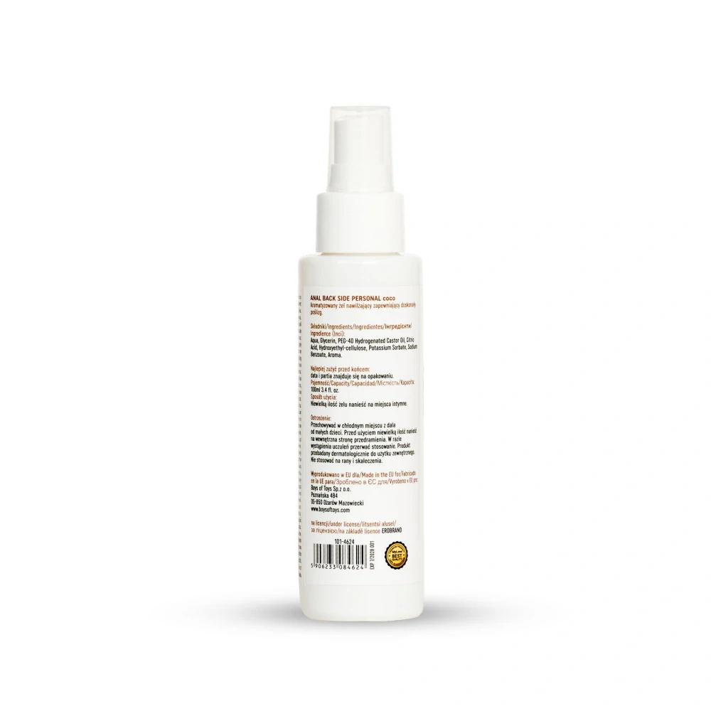 MyLove Anal Back Side Personal Coco anální lubrikační gel Coconut 100 ml