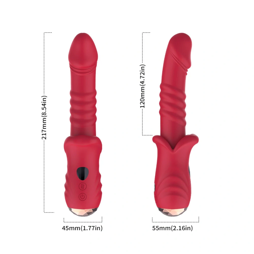 B-Series přirážecí vibrátor s 9 vibracemi 21,8 cm