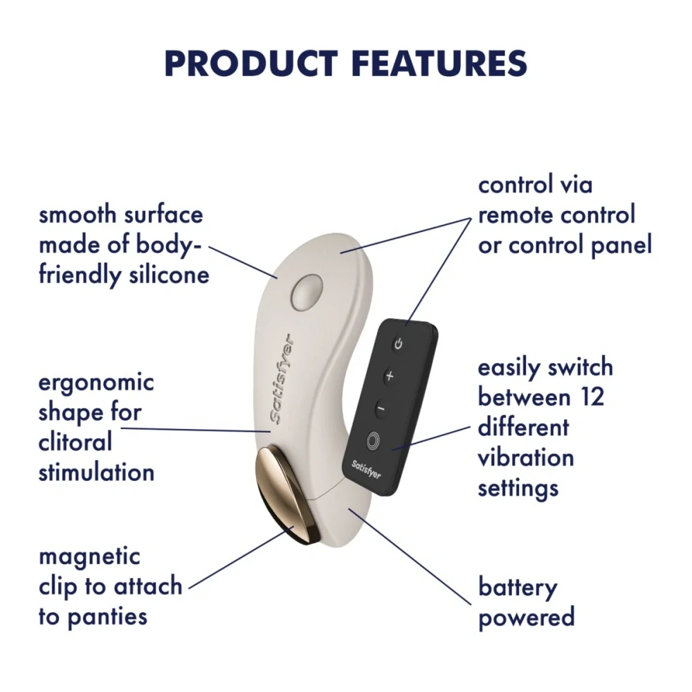 Vibrátor do kalhotek Little Secret – na baterie Satisfyer