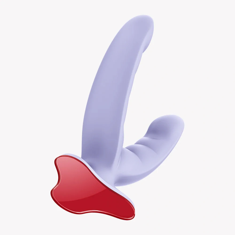 Fun Factory Ryde Lavender – dvojité silikonové dildo s přísavkou