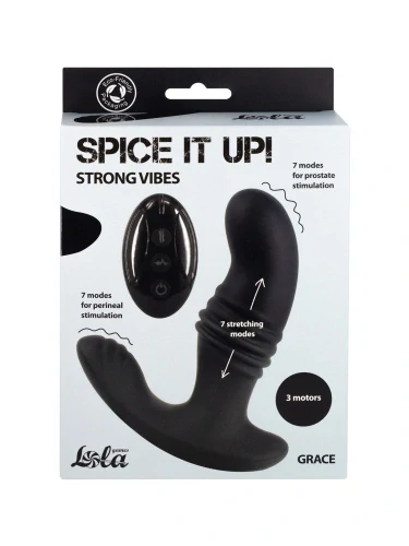 Spice It Up Grace – přirážecí stimulátor prostaty s vibracemi a dálkovým ovládáním