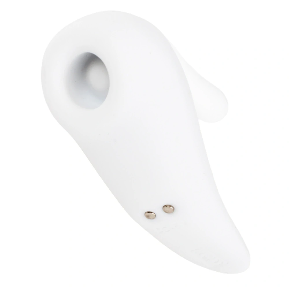 Boss Series Ghost Touch přirážecí rabbit vibrátor s podtlakem a ovladačem 21 cm