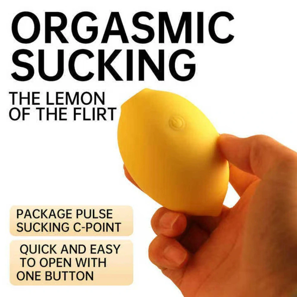 Lemon Pulse – podtlakový stimulátor klitorisu ve tvaru citronu, 10 režimů