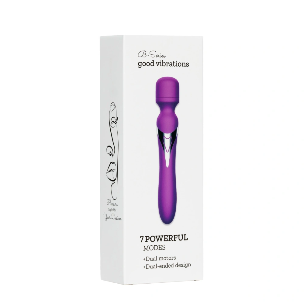 B-Series oboustranný vibrátor na bod G a klitoris 22,6 cm