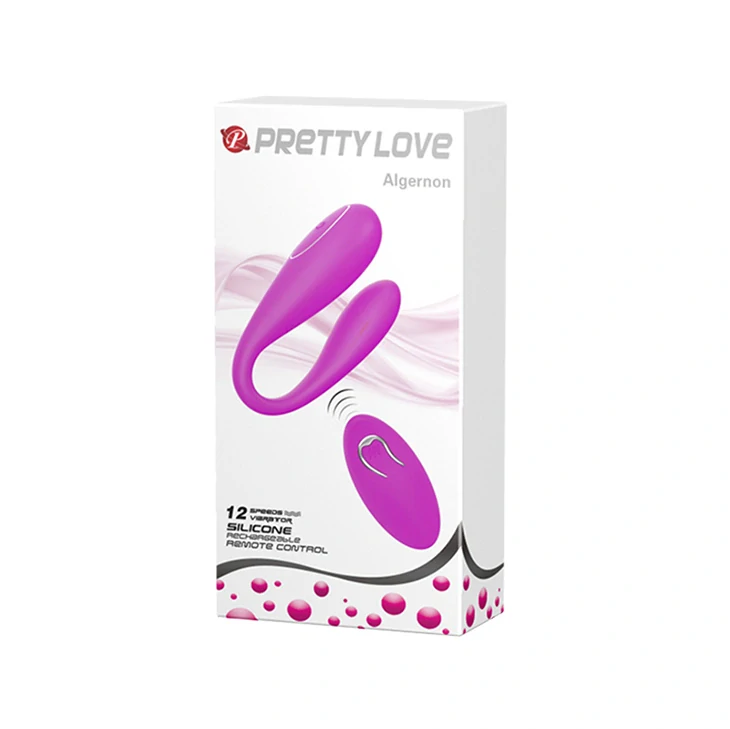Pretty Love Algernon – párový vibrátor na dálkové ovládání, 12 režimů, fialový