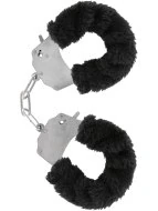 Kovová pouta na ruce s plyšovým kožíškem Furry Fun Cuffs