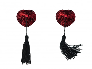 Nálepky na bradavky Burlesque Gipsy Red