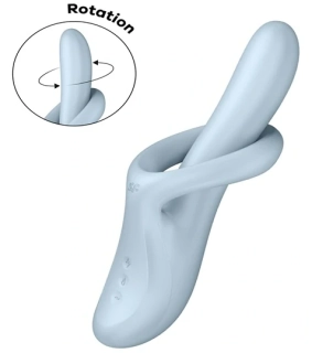 Hřejivý rotační vibrátor s králíčkem Heat Flex 4 (Satisfyer)