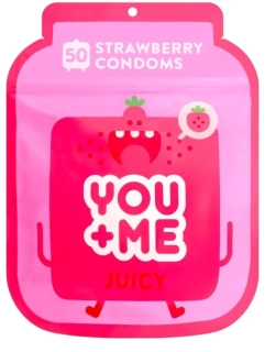Kondomy s vůní jahod Juicy 50ks