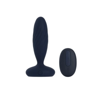 Přirážecí vibrační anální kolík Jordan Navy Blue (Svakom)