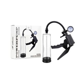 Vakuová pumpa na penis s manometrem Powerpump PRO 01 Clear (Boss Series)