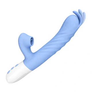 B-Series přirážecí vibrátor s klitorálním poklepáváním a nahříváním 24,6 cm
